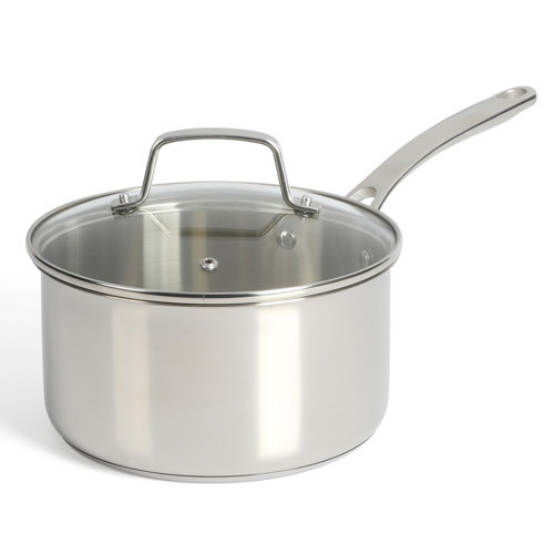 Martha Stewart Qt Stainless Steel Saucepan With Lid Wayfair